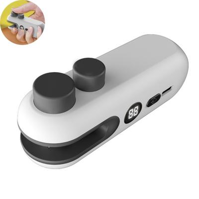 1/2 Stück Mini Beutelversiegler mit Cutter Leistungsanzeige 2 in 1 Tragbarer Handheld-Beutelversiegler Snacks Chips Süßigkeiten Wiederaufladbarer Lebensmittelversiegler