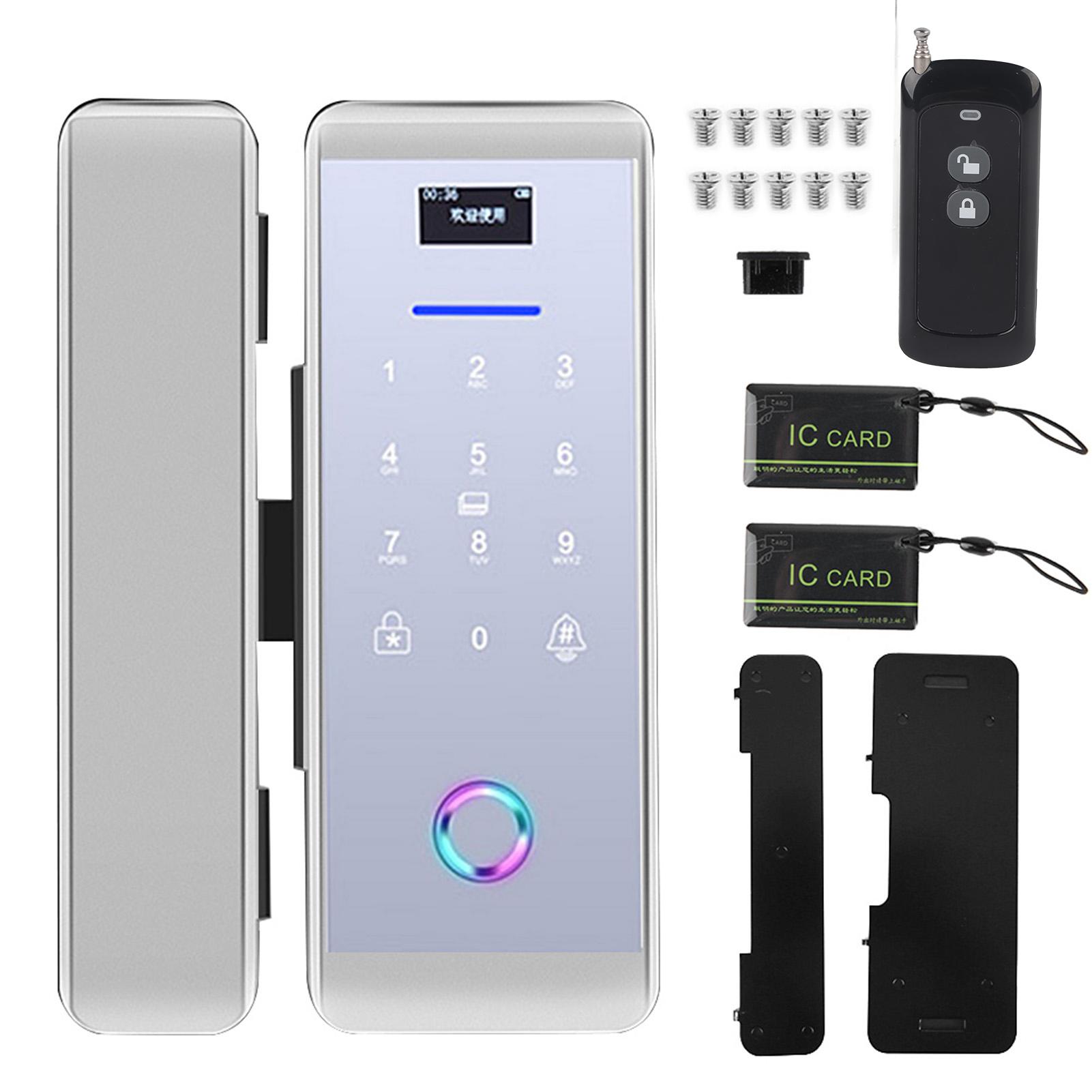 Fingerprint Password IC Card Glass     APP Control Alarm Access Control System
