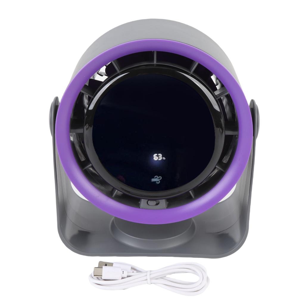 Desk Fan Quiet Digital Display 100 Speeds 3000mAh Battery Operated Rechargeable USB Desk Fan for Office Bedroom Travel