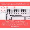 Clear ECG 7 Step Ruler Card Portable Pocket ECG EKG Calipers  for ECG Assessment