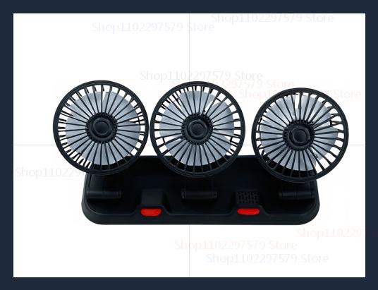 New Car Fan Cooling Electric Fan 360° Adjustable USB12V 24V Silent Air Cooler Suitable For Internal Ventilation of Automobiles