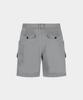 BIRBANTE Cation Washed Cargo Half Pants - Light Grey