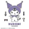 Sanrio-tegn preget klistremerke Emblem-klistremerke Bil-klistremerke (Kuromi)