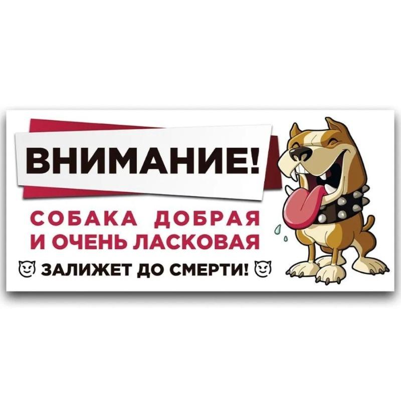 Vorsicht Böser Hund Metallschild, Zauntür Warnschild 30x15cm