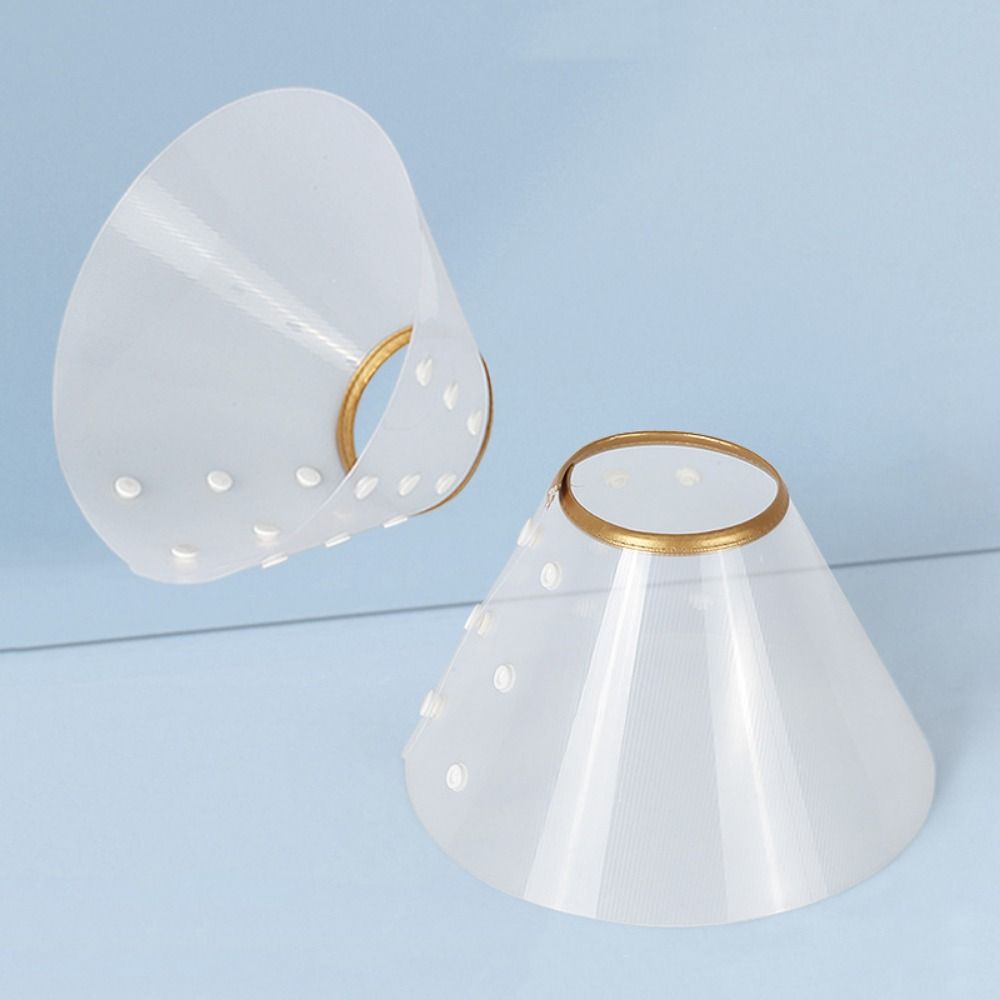 Adjustable Pet Protective Collar Plastic Cat Elizabethan Collar Cat Recovery Collar For Dog Cats