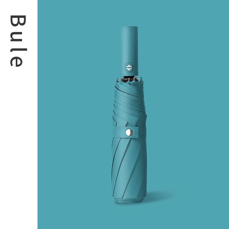 

Автоматический зонт для мужчин и женщин, складной виниловый зонт двойного назначения для непогоды и дождя, простой усиленный тройной зонт