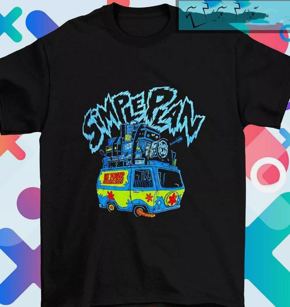 Simple plan us tour summer 2023 Black Cotton All Size Shirt Unisex T-Shirt S