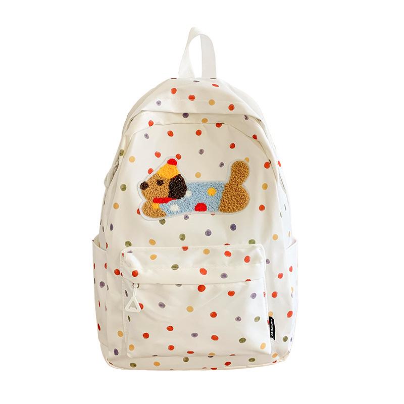Schoolbag High-value Schoolbag Female Junior High School Student Cute Puppy Computer Backpack Girl High School Student Travel Backpack Tide