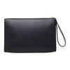 Bally Logo Zip Closure Leather Clutch Men Clutch Dark-Blue 6310280