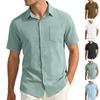 Men's Shirts Short Sleeve Button Down Shirts Wrinkle Free Casual Comfortable Vacation Beach Summer Tops Soft Lightweight Guayabera Shirt for Men