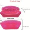 BYMAOCAR Seduta Gonfiabile per Divano, Divano Gonfiabile in PVC Trasparente Sedie Gonfiabili Divani Chaise Longue Divano Portatile Divano per Due Persone