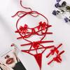Set di biancheria intima da donna nuova in pizzo ricamato reggiseno push up set di mutandine a V profonda raccolta top reggiseni intimi sexy