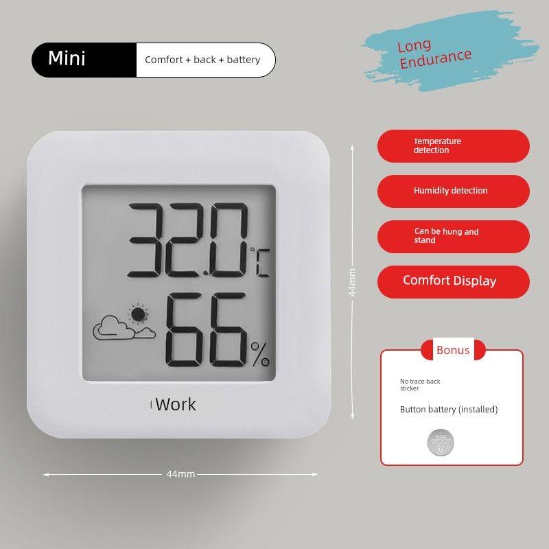 

Green Forest High Precision Electronic Hygrometer For Home Indoor Wall Hanging Baby Room Room Room Temperature Precision Thermometer Hygrometer [mini full screen] comfort tips + back + battery
