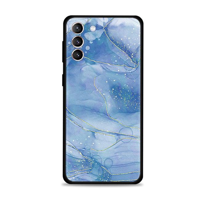 Hülle für Samsung Galaxy S22 S21 S20 Ultra Fe S10 S9 S8 Plus S10e Note 20ultra 10plus Cover Beauty Marble Gold Texture Quicksan