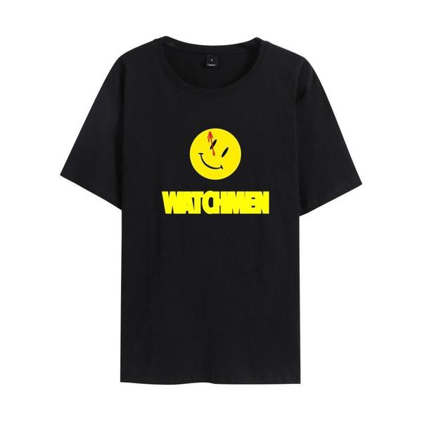 Watchmen Graphic Tee: Trendy Unisex Cotton T-Shirt with Vintage Print S разноцветный