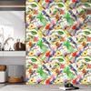 Self Adhesive Wallpapers Home Decor Bird on the Tree Pattern Bedroom Background Wallpaper Furniture Decorative Sticker
