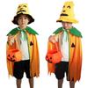 Cute Outdoor Party Hat Kids Fashion Accessories Halloween Decoration Halloween Cloak Pumpkin Bag