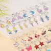 Pairs of 20 Animal Star Plant Shape Clip on Earrings Colorful Non-pierced Earring Party Favor Princess-Jewelry Ornament