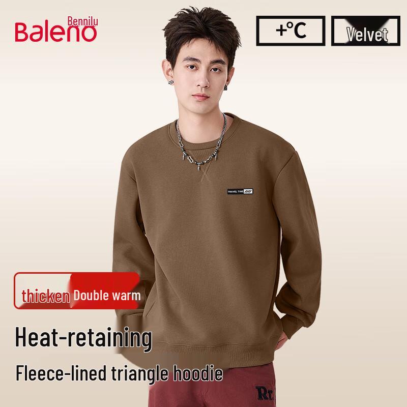 Baleno Men's Winter Aurellin Fleece Crewneck Sweatshirt