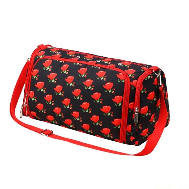 QX2E Yarn Storage Organiser Yarn Bag Lightiweght Crochet Tote for Crochet Hooks