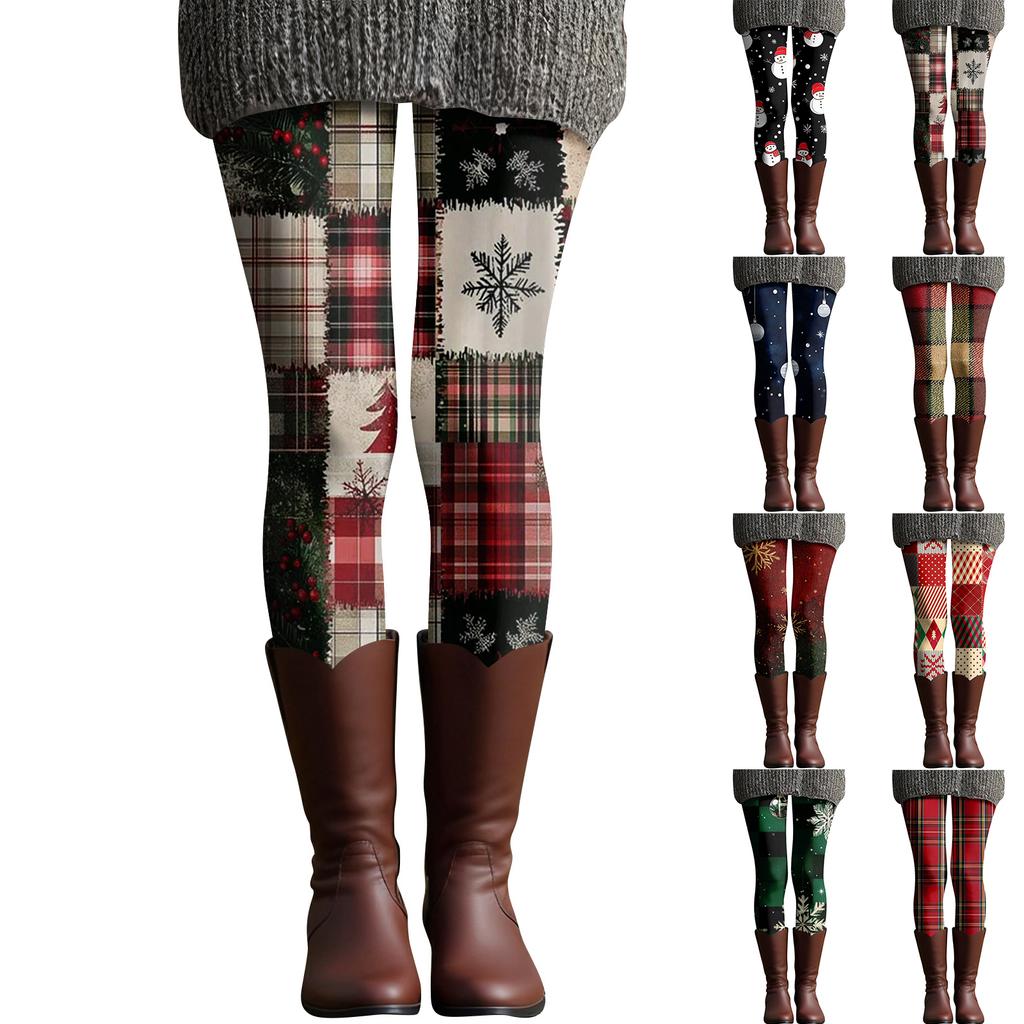 Damen Casual Mode Outdoor Halloween Bedruckte Slim Elastische Yogahose Cropped Hose