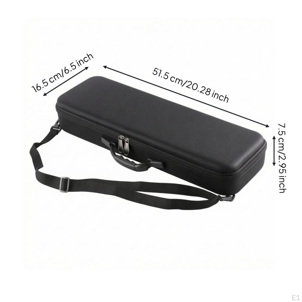 Fishing Rod Case with Shoulder Strap Shockproof Pole Carrying Holder Bag for