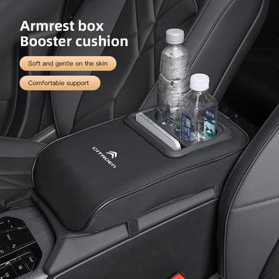 Almofada de Apoio de Braço para Console Central de Carro Porta-Copos Pad de Armazenamento Para C5X e-C4 X e-C3 C4 C3 C5 Berlingo C-Elysee C-Crosser C1