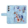 For Samsung Galaxy A56 5G Case PU Leather Floral Phone Cover with Card Slots