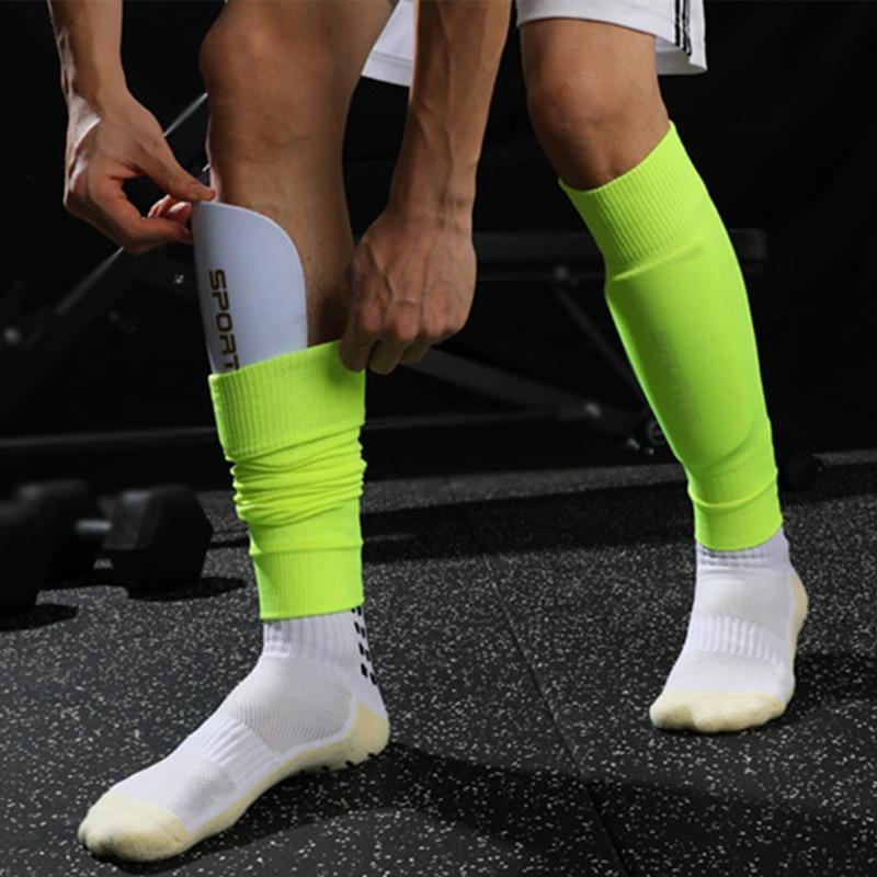 1 Pair of Football Calf Socks Football Protectors Long Football Socks Foot Protector Fixed Socks Outdoor Calf Protection Socks
