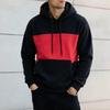 Men S Color Block Hooded Sweatshirt Casual Autumn Winter
