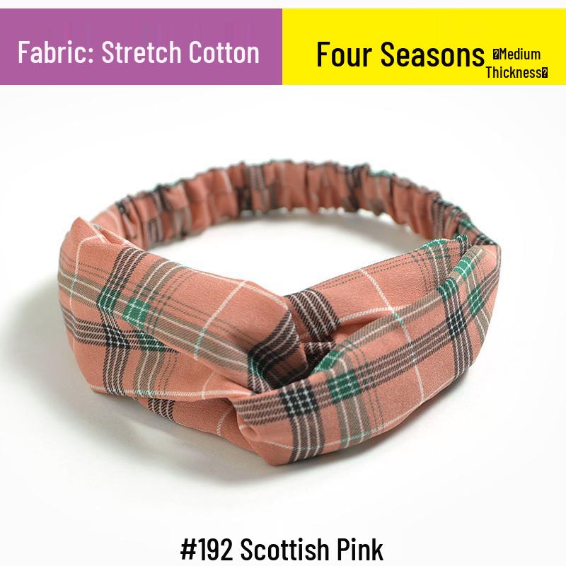 Koreanisches florales Chiffon-Elastik-Stirnband für Damen - Frischer Stil Haaraccessoire