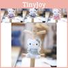 Adorable Fluffy Cat Plush Keychain Soft Cartoon Animal Doll With Cute Dress