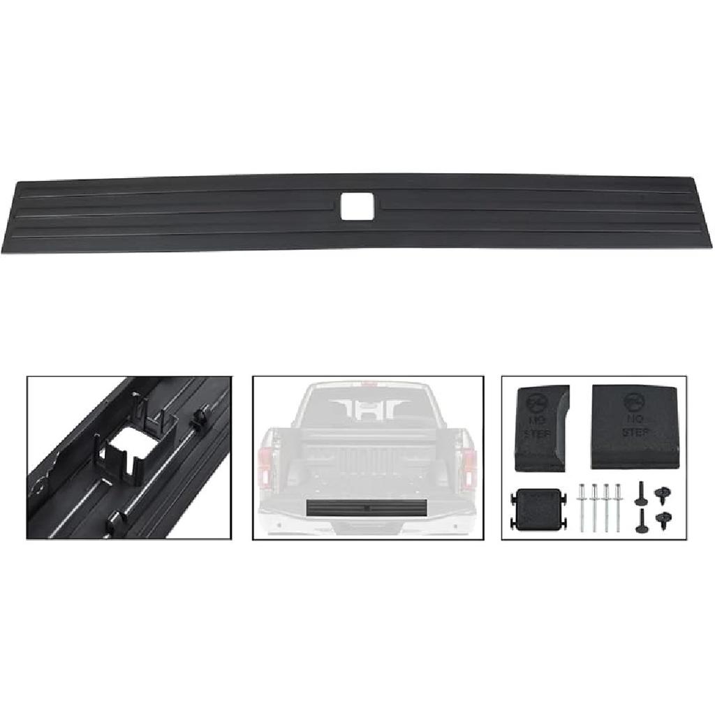Compatible For Flexible Flex Step Center Tailgate Cap Mad Trim Molding With Release Button Ford F-150 F150 2015- FL3Z9940602B