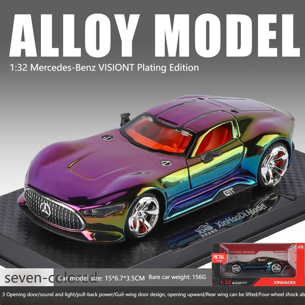 1/32 Benz VISION GT Super Concept Sportwagen Legierung Druckguss Modellauto Hohe Simulation Sammlerstück Kinderspielzeugauto Ton und Licht