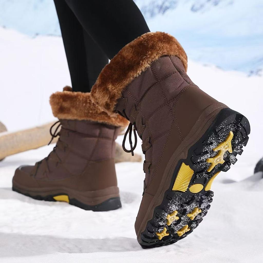 Winter Women's High-top Non-slip Waterproof Wear-resistant Snow Boots Korean Winter Boots