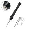 Hand Drill Drill Set 0.3-3.4mm Aluminum Alloy Black