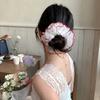 1PC Spring, Crushed Lace, Lace Large Intestine Hair Bands, Sweet, Clashing Colors, Headdress, Marble Head, Large, Hair Rope, Hai