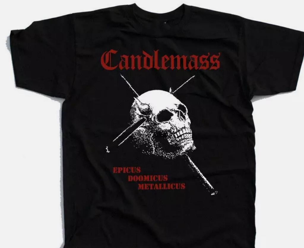 Candlemass Epicus Doomicus Metallicus Μπάντα Βαμβακερό Μαύρο Ανδρικό T-shirt S-2345XL