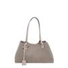 Women's Retro Suede Tote Bag - Large Capacity Frosted Shoulder Bag for Autumn 2025