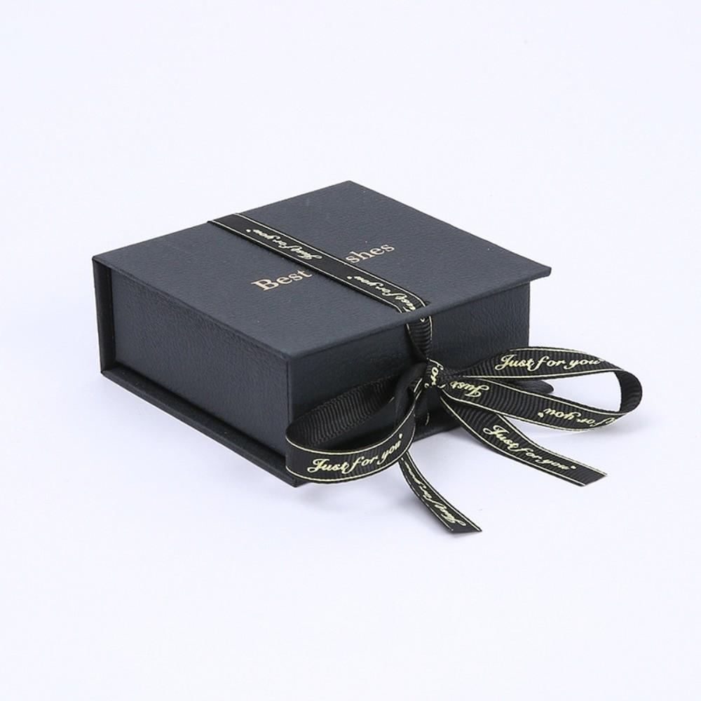 Paper Bowknot Ribbon Ring Earring Storage Case High-end Jewelry Packaging Case Portable Gift Box
