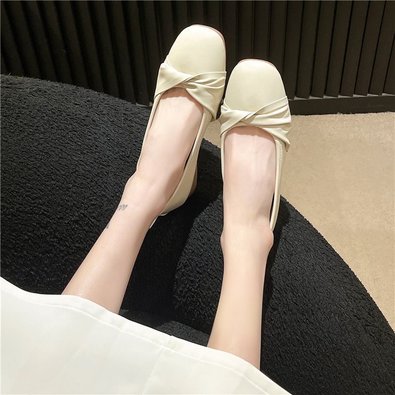 French with skirt single shoes gentle grandma shoes fashion fairy Mary Jane shoes girl 2025 summer and autumn