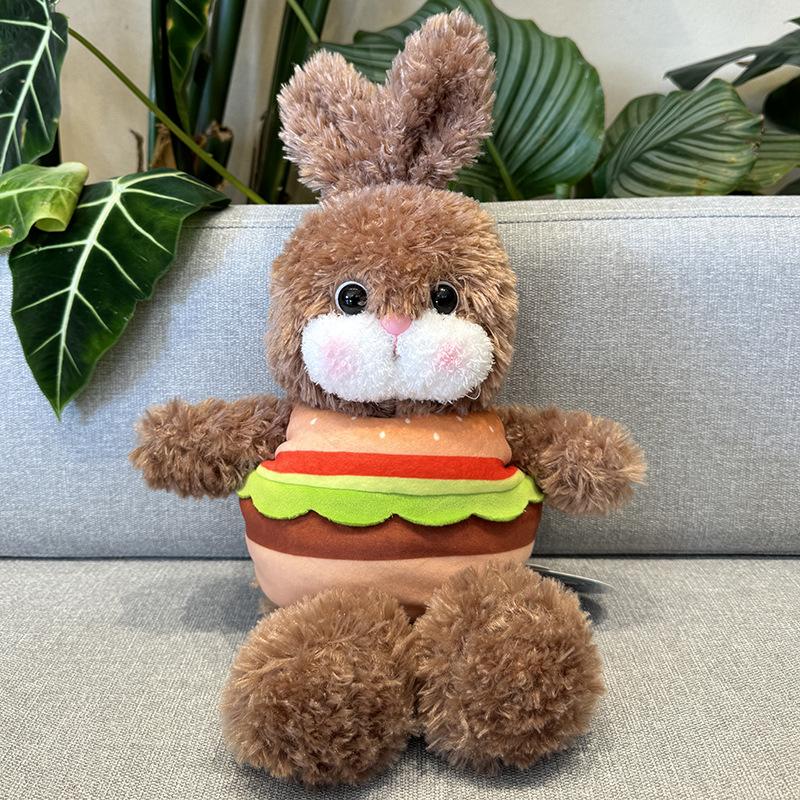 Seth Dudu Detachable Bread Rabbit Doll Creative Hamburger Rabbit Doll Plush Toy Children's Girl Birthday Gift