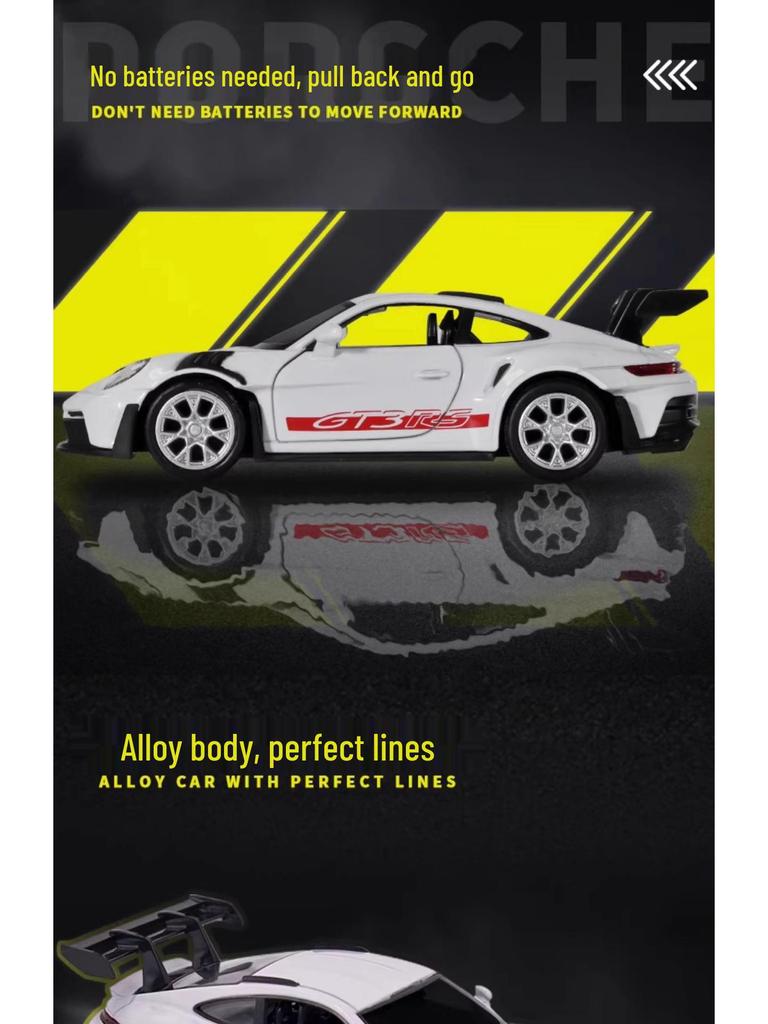 CH554071 911 GT3 RS Alloy Pull-Back Toy Car with Opening Double Doors