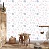 Stars, Clouds and Moons Scandinavian Style Wallpaper 50x1000
