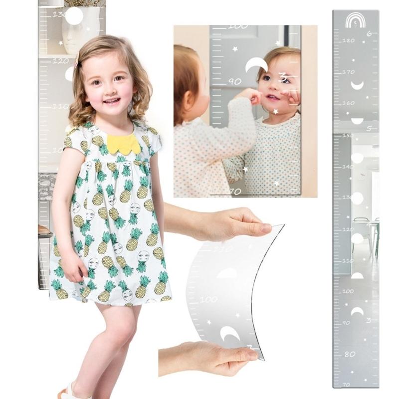 Kids Height Ruler Acrylic Height Measuring Stickers Baby Growth Chart Wall Stickers