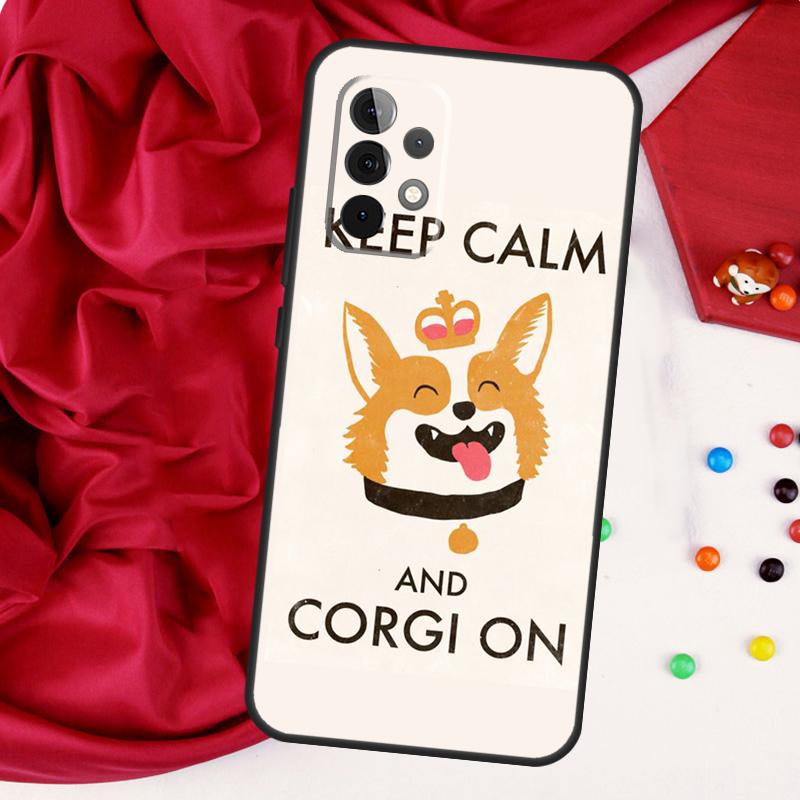 Cartoon Welsh Shiba Corgi Dog For Samsung Galaxy A56 A36 A26 A16 A05 A06 A22 A32 A52 A54 A34 A14 A55 A15 A53 A33 A35 Case