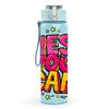 1PC Yes You Can Bright Pop Slogan Lettering 750ml Color Plastic Sports Water Bottle Leakproof Flip Straw Lid Suitable for Sports Office Home Use