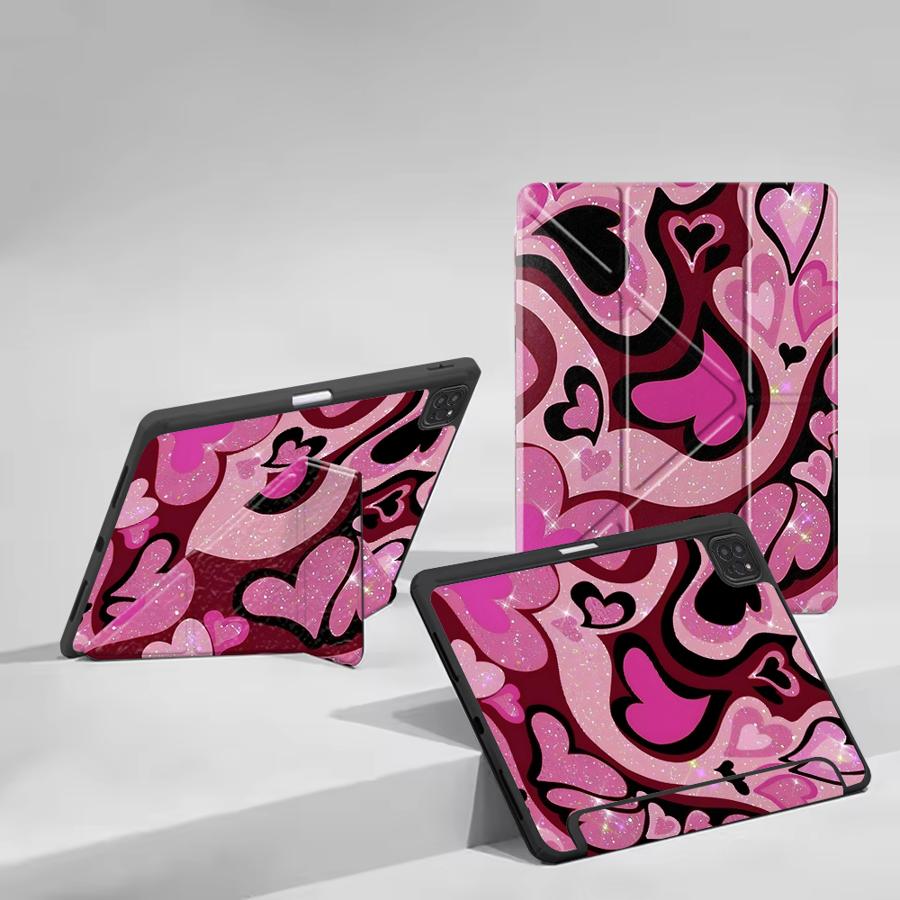 Creative Love Art Holder Cover Tablet Case For iPad Pro 2025 Mini 6 7 Air 4 5 M3 M2 1 2 M4 11inch Pro 11th 10th 9th 8th 7th