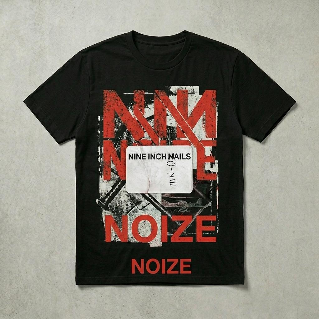 NIN new album Nine Inch Noize Unisex TShirt Unisex ONeck Cotton Short Sleeve Yk Pop Outdoor fashion leisure S