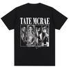 Singer Tate McRae Printing Cotton T Shirts SO CLOSE TO WHAT Album T-shirt Loose Casual Vintage Tops Sports Streetwear Unisex